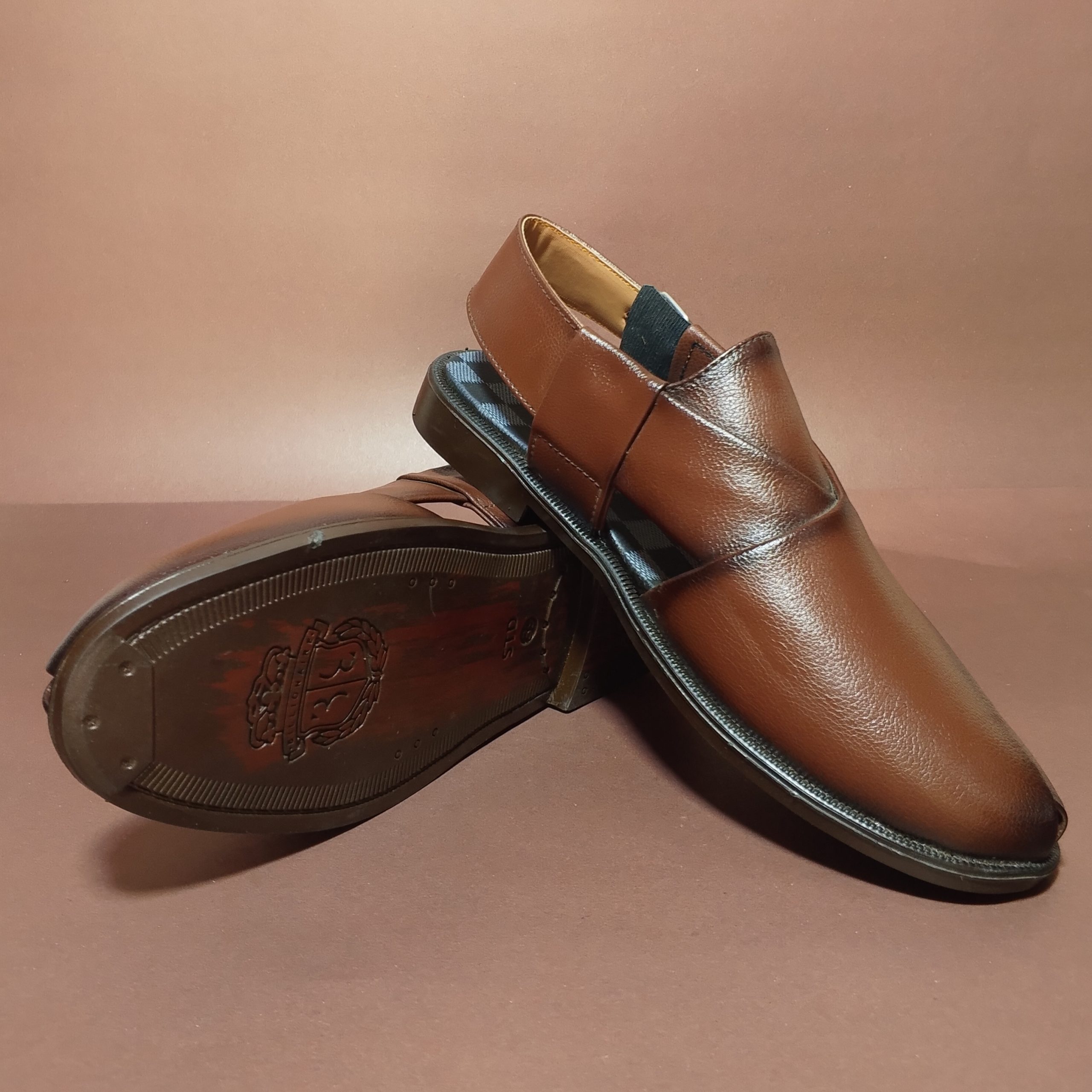 premium brown rexine peshawari chappal – imported wax finish premium brown rexine peshawari chappal – imported wax finish