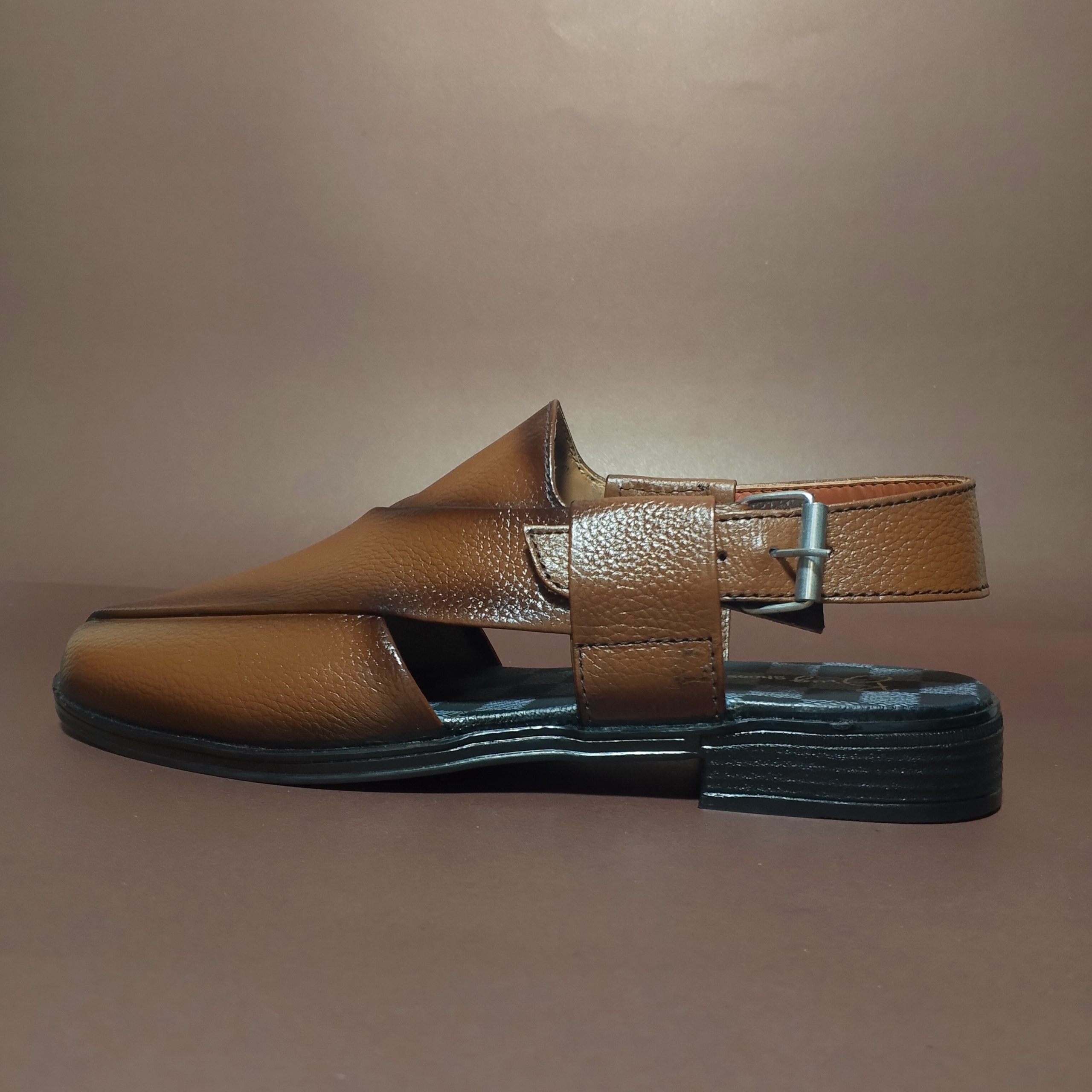 classic tan cow leather peshawari chappal classic tan cow leather peshawari chappal