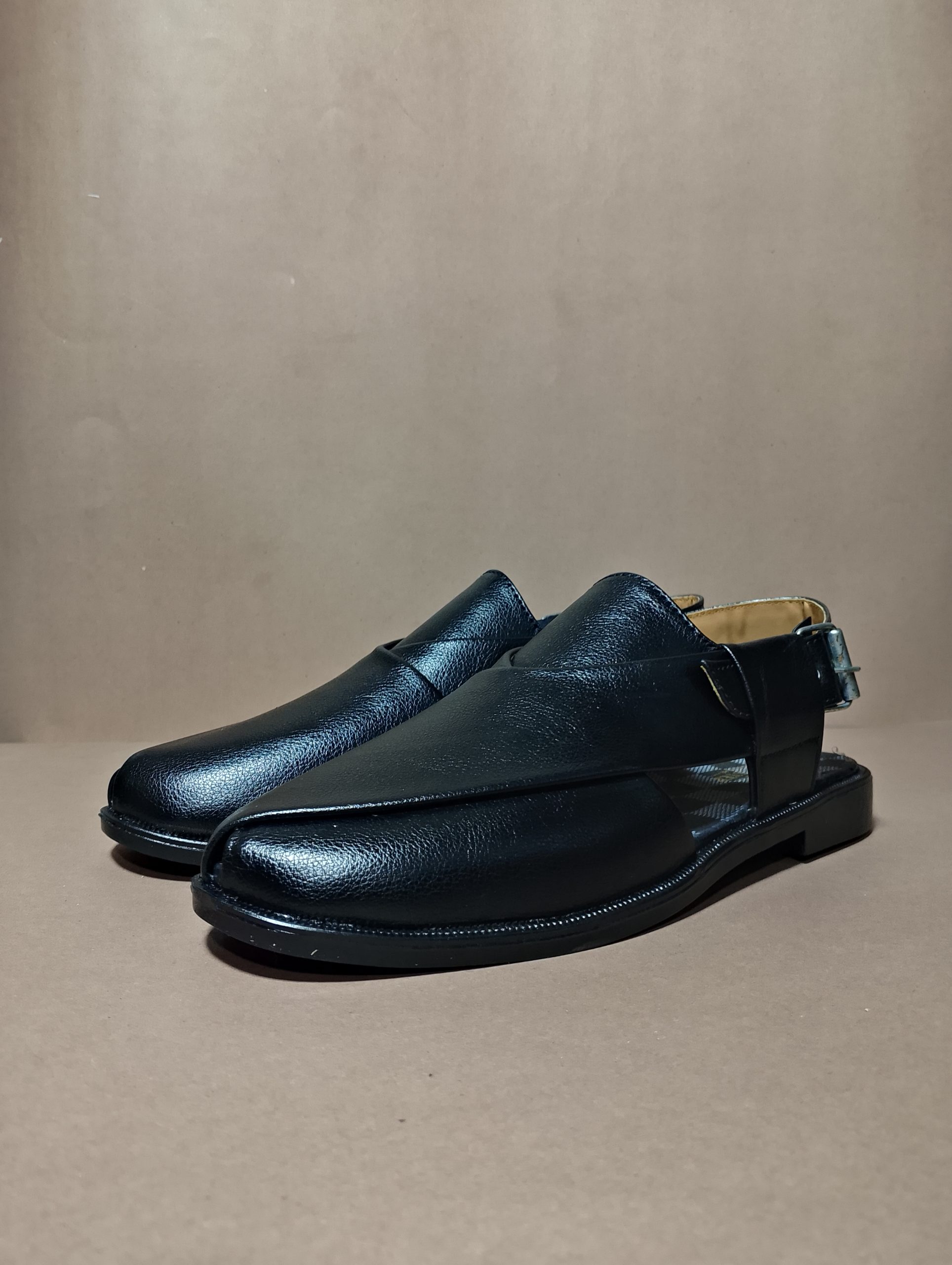 premium black rexine peshawari chappal – imported wax finish premium black rexine peshawari chappal – imported wax finish