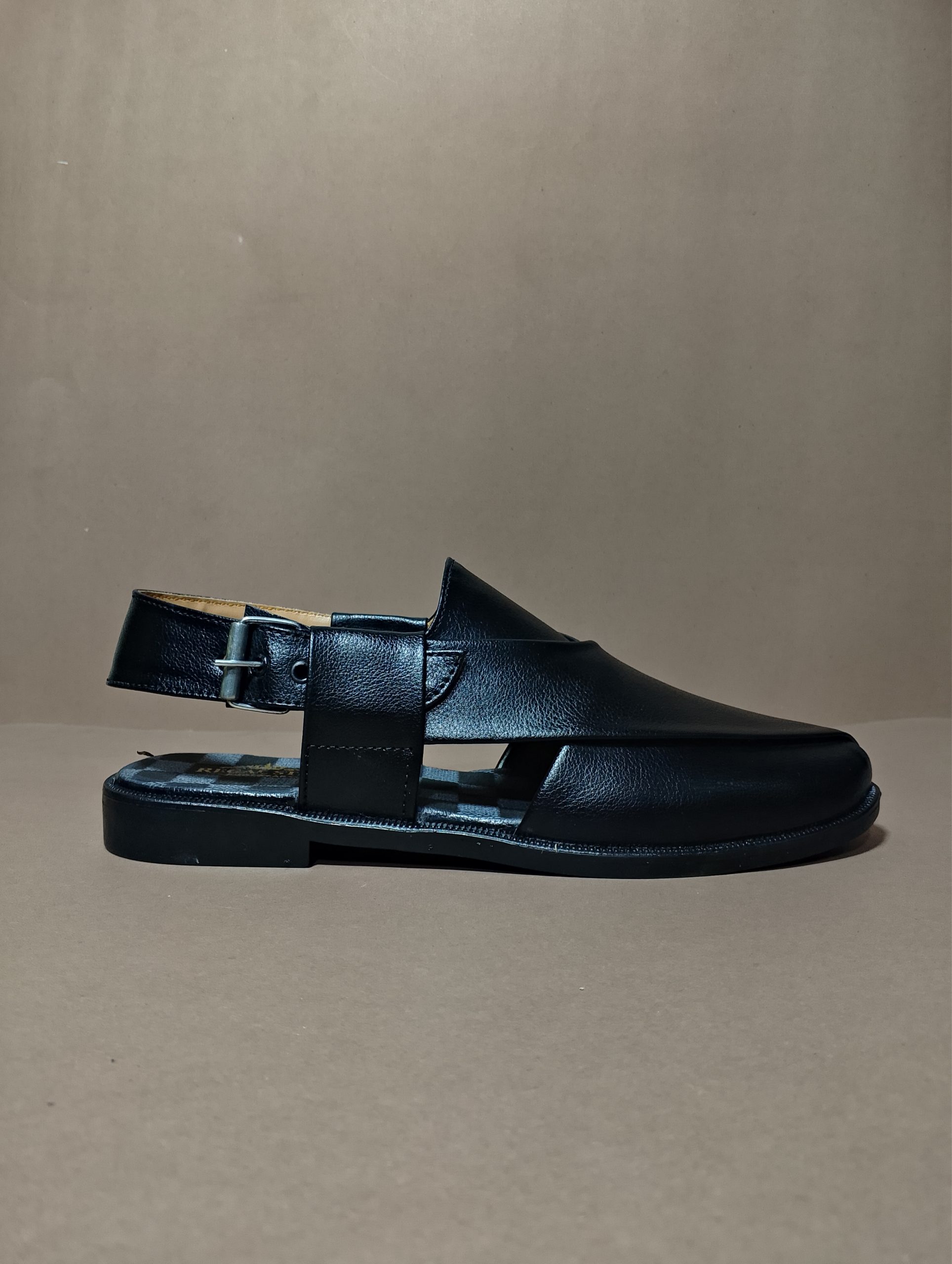 premium black rexine peshawari chappal – imported wax finish premium black rexine peshawari chappal – imported wax finish